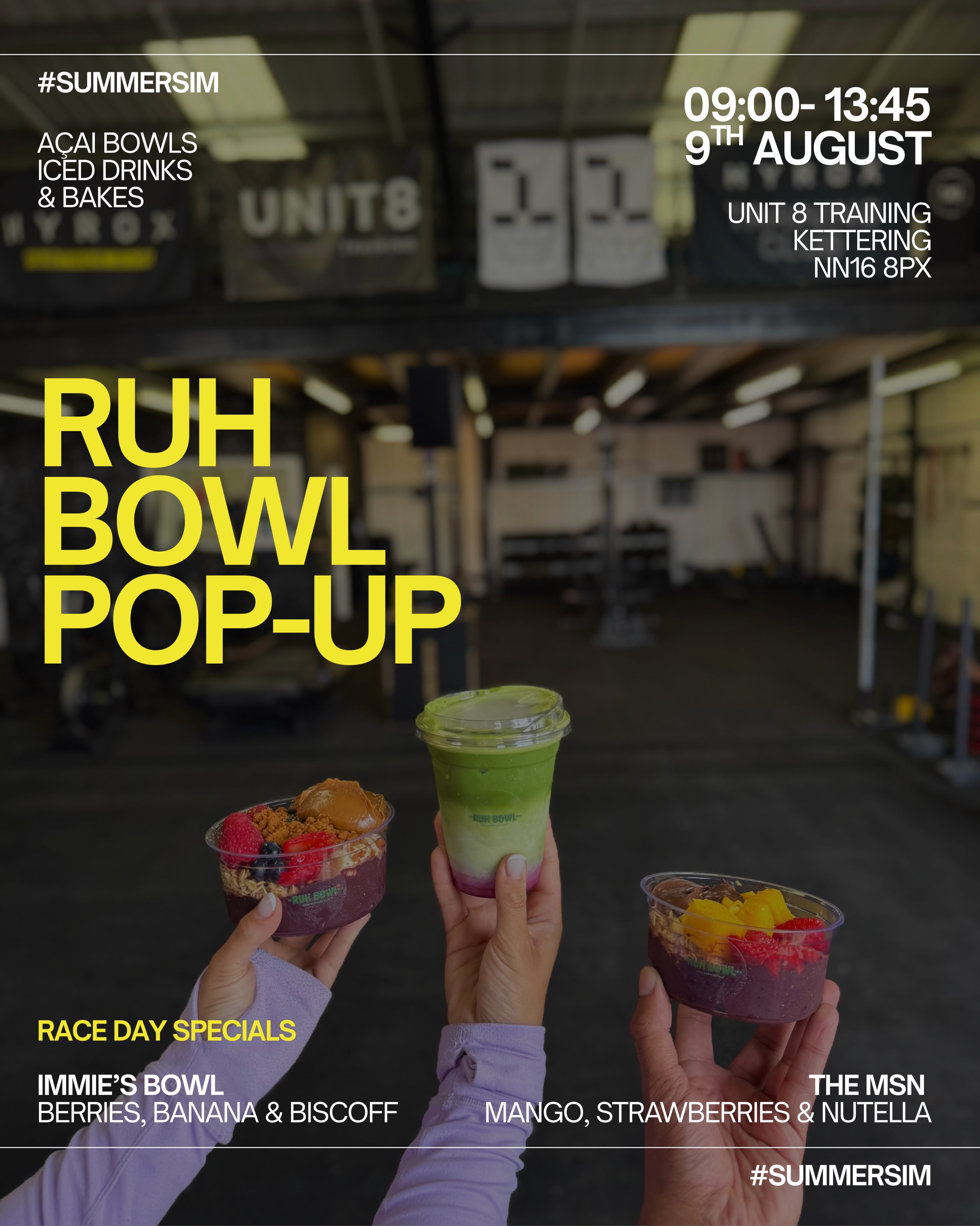Ruh Bowl pop-up bowls and drinks post